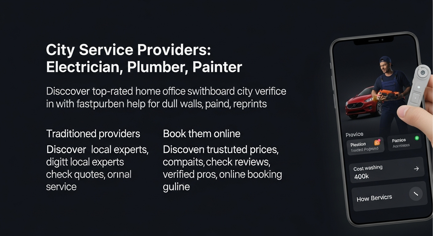 City Service Providers: Electrician, Plumber, Painter,… Discover top-rated City service providers in City for electricians, plumbers, painters, car washes, and more. Quick quotes, verified pros, book online.