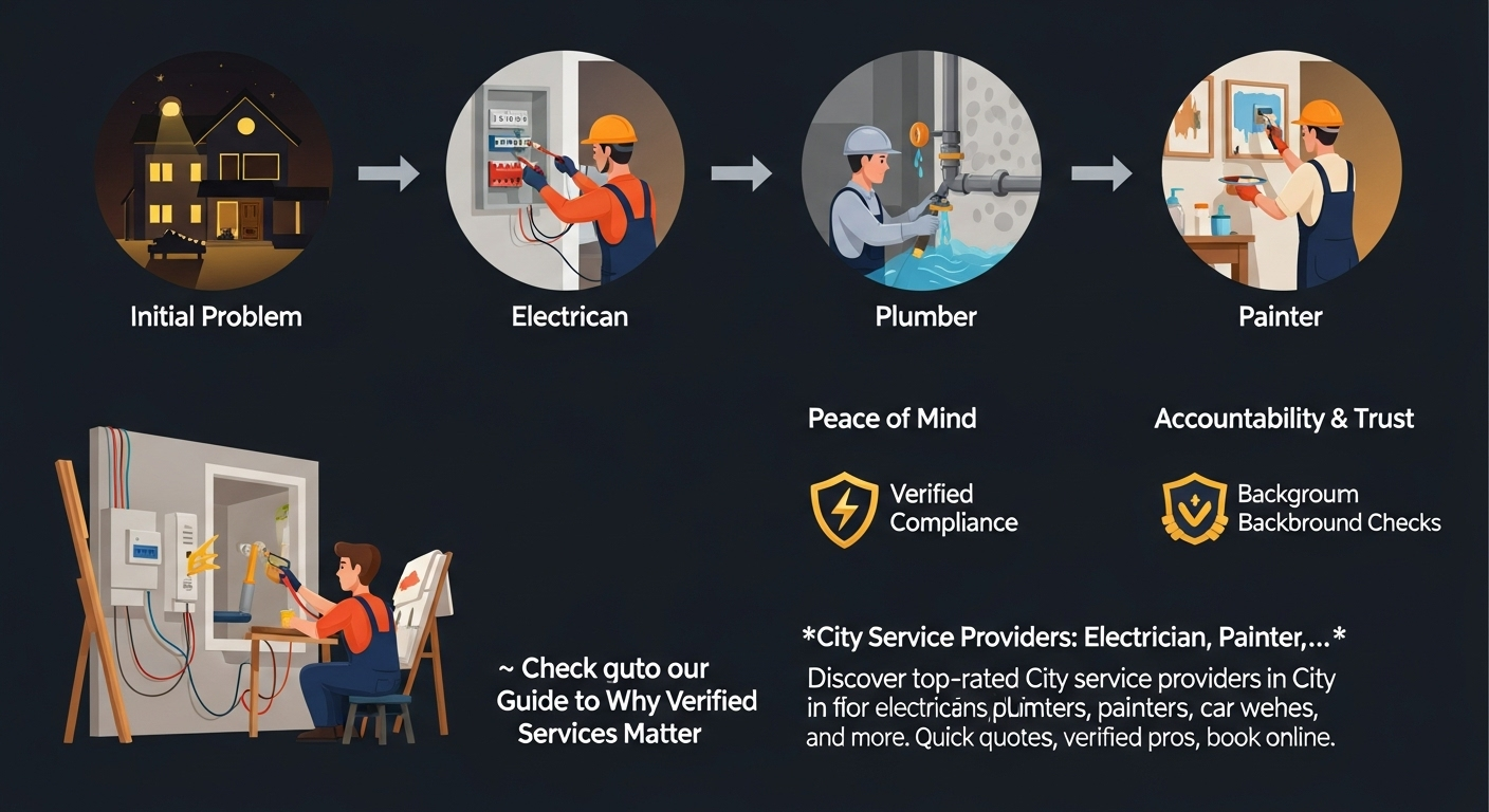 City Service Providers: Electrician, Plumber, Painter,… Discover top-rated City service providers in City for electricians, plumbers, painters, car washes, and more. Quick quotes, verified pros, book online.