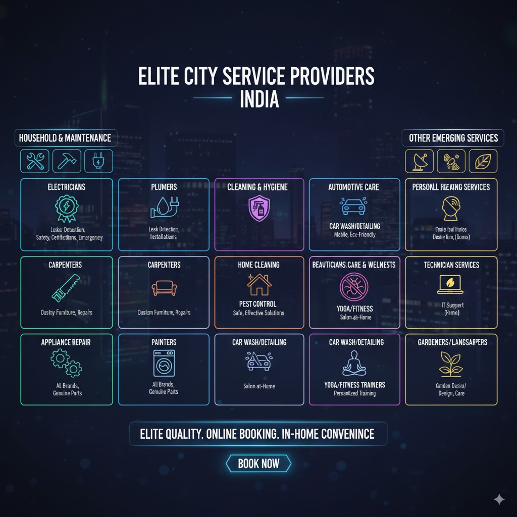 Elite City Service Providers in India: Book Online. [2025 Updated]